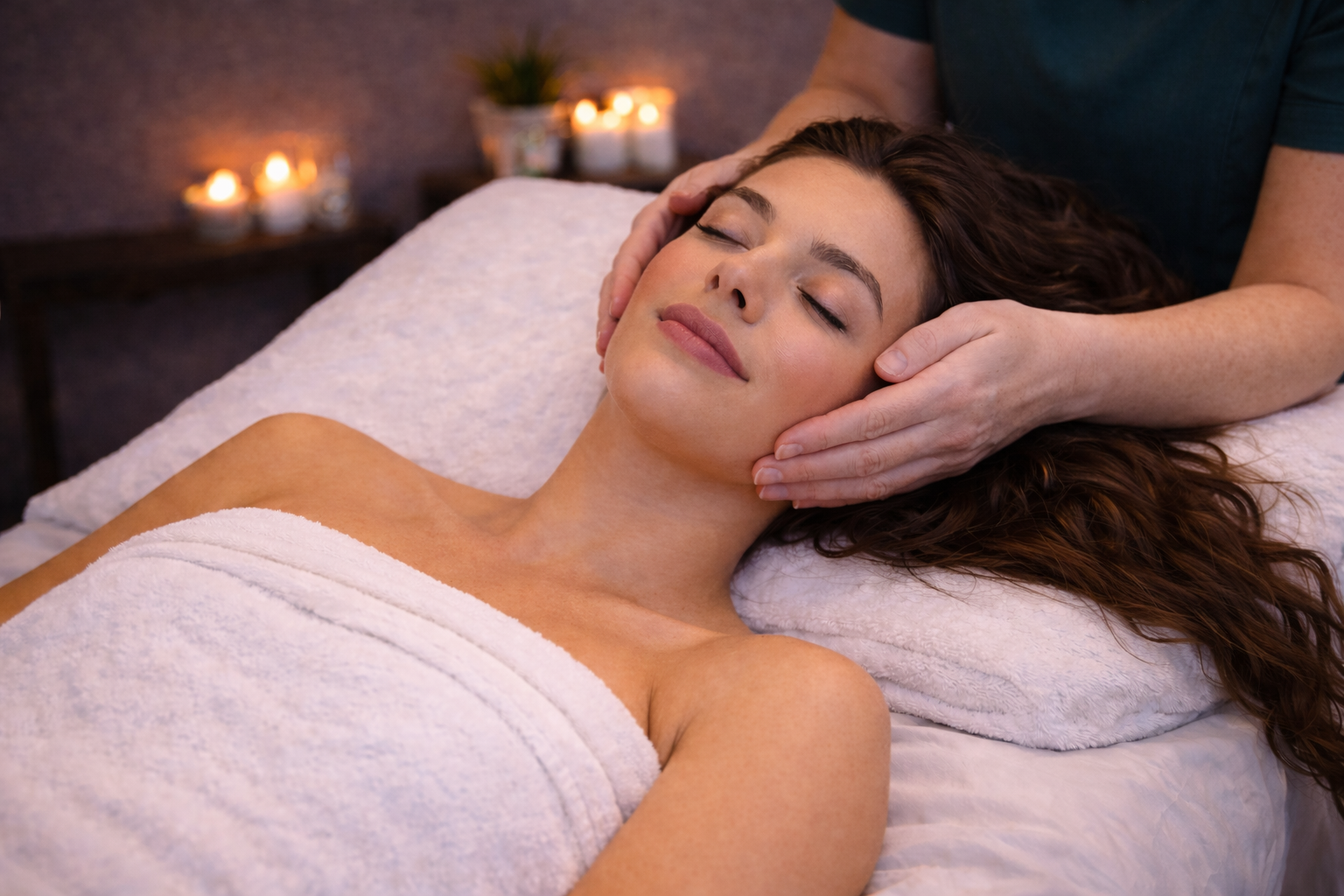 Back, Mini Facial and Scalp Massage